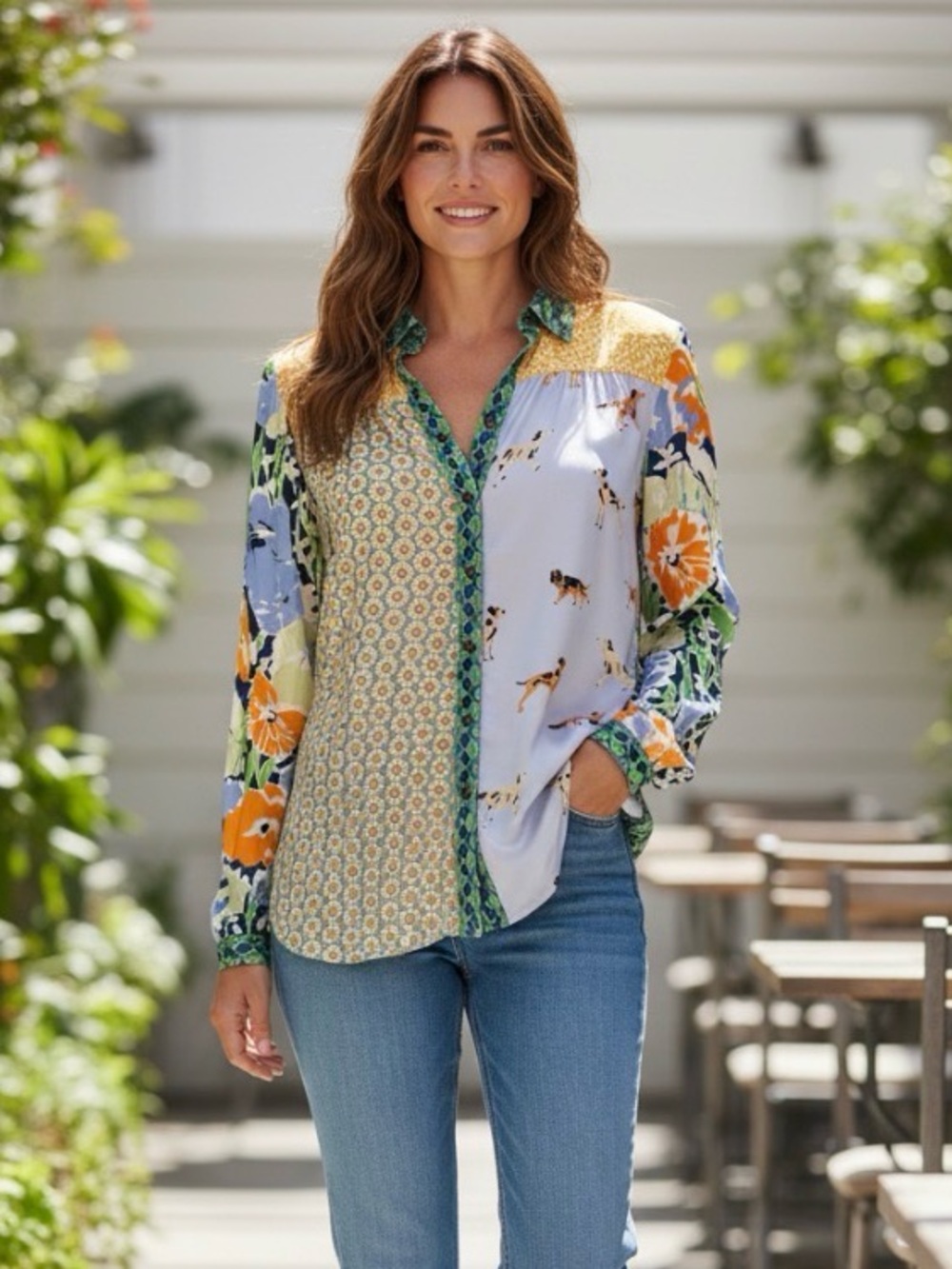 Anthropologie Maeve The Paz Buttondown Shirt Size XS